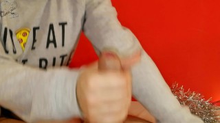 Conheceu o marido com um boquete de máscara e meias (close up)